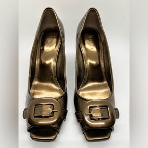 Shiny Bronze Heels Size 8.5M